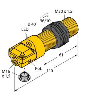 TURCK 23104 / BC10-P30SR-FZ3X2 Capacitive Sensors