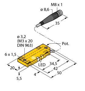 TURCK 2620186 / BC10-QF5.5-AN6X2-0.2-PSG3 Capacitive Sensors