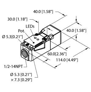 TURCK 25156 / BC20-CP40-VP4X2/S10 Capacitive Sensors