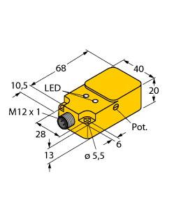 TURCK 2530101 / BC20-Q20-AP4X2-H1141 Capacitive Sensors