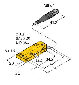 TURCK 26201202 / BC5-QF5.5-AN6X2-1.5-PSG3M/S250 Capacitive Sensors