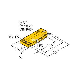 TURCK 2620116 / BC5-QF5.5-AP6X2/S250 Capacitive Sensors