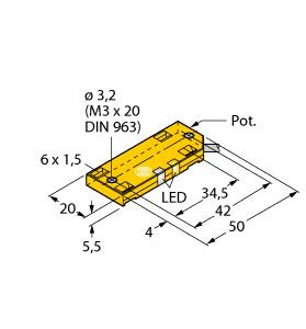 TURCK 100025146 / BCE10-QF5.5-AP6X2 Capacitive Sensors