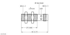 TURCK 100027492 / BCT4-M12-IOL-H1141 Capacitive Sensors