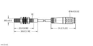 TURCK 4609894 / BI1-EG05-AN6X-0.2-PSG3 Inductive Sensors
