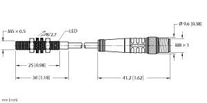 TURCK 46098822 / BI1-EG05-AN6X-0.2-PSG4M Inductive Sensors