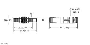 TURCK 4609782 / BI1-EG05-AP6X-0.2-PSG3F Inductive Sensors