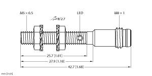 TURCK 4608640 / BI1-EG05-AP6X-V1331 Inductive Sensors