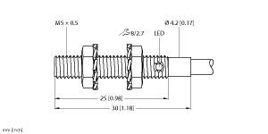 TURCK 4609750 / BI1-EG05-RP6X Inductive Sensors