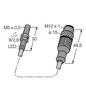TURCK 1003295 / BI1-EG05-Y1-0.2-RS4.21T Inductive Sensors