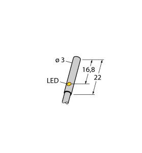 TURCK 1619325 / BI1-EH03-AP6X Inductive Sensors