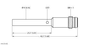 TURCK 4608540 / BI1-EH04-AN6X-V1331 Inductive Sensors