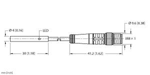 TURCK 4608491 / BI1-EH04-RP6X-0.2-PSG3M Inductive Sensors