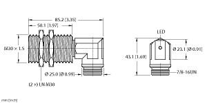 TURCK 46958 / BI10-G30-AN6X-B1441 Inductive Sensors