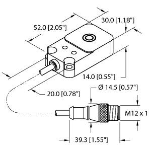 TURCK 1584093 / BI10-Q14-AP45X2LD-1-RS4T Inductive Sensors