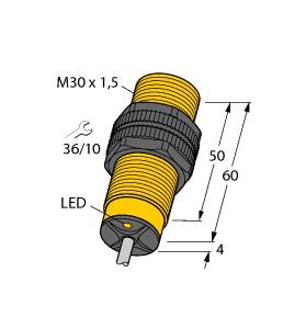 TURCK 4355690 / BI10-S30-RZ3X 10M Inductive Sensors