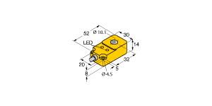 TURCK 1406120 / BI10R-Q14-AN6X2 Inductive Sensors