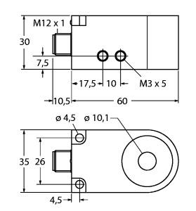 TURCK 14038 / BI10R-W30-DAP6X-H1141 Inductive Sensors