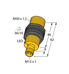 TURCK 1636600 / BI10U-S30-AP6X-H1141 Inductive Sensors