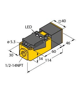 TURCK 13735 / BI15-CP40-FZ3X2/S110-S10 Inductive Sensors
