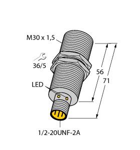 TURCK 4207284 / BI15-EG30H-ADZ30X2-B3131 Inductive Sensors