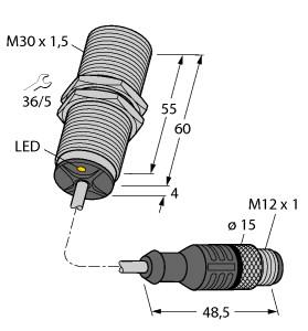 TURCK 1584071 / BI15-EM30-AN45XLD-0.2-RS4T Inductive Sensors