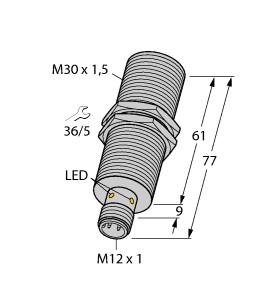 TURCK 1584061 / BI15-EM30E-AP45XLD-H1141 Inductive Sensors