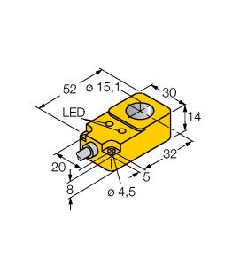 TURCK 1406220 / BI15R-Q14-AN6X2 Inductive Sensors
