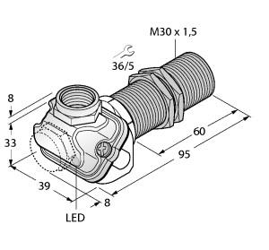 TURCK 1634764 / BI15U-EM30WDTC-AP6X Inductive Sensors