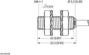TURCK 4669016 / BI1.5-EG08K-AP6/S100 Inductive Sensors