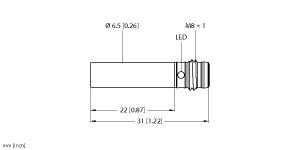 TURCK 4610555 / BI1.5-EH6.5K-RP6X-V1131 Inductive Sensors
