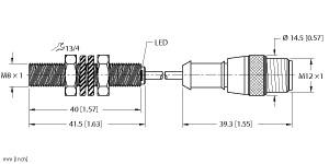 TURCK 4602175 / BI2-EG08-AN6X-1-RS4T/S1589 Inductive Sensors
