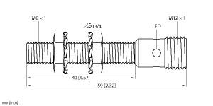 TURCK 4602182 / BI2-EG08-AN6X-H1341/S1589 Inductive Sensors