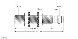 TURCK 4602150 / BI2-EG08-AN6X-V1131 Inductive Sensors