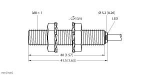 TURCK 1604610 / BI2-EG08-VP6X Inductive Sensors