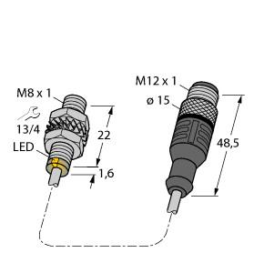 TURCK 4562094 / BI2-EG08K-AG41X-0.2-RS4.2T Inductive Sensors