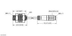 TURCK 4669598 / BI2-EG08K-AN6X-0.2-PSG3 Inductive Sensors