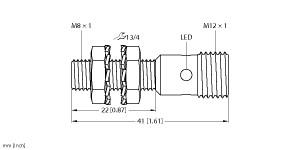 TURCK 4669560 / BI2-EG08K-AN6X-H1341 Inductive Sensors