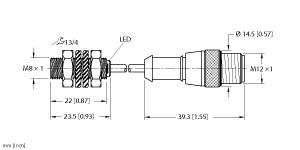 TURCK 46694890 / BI2-EG08K-AP6X-0.4-RS4T/S1589 Inductive Sensors