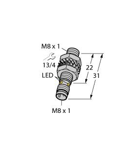 TURCK 100013737 / BI2-EG08K-AP6X-V1131/S1367 Inductive Sensors