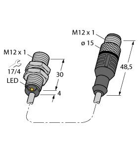 TURCK 4605193 / BI2-EG12K-AP6X-0.2-RS4T/S1589 Inductive Sensors