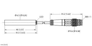 TURCK 4612290 / BI2-EH6.5-AP6X-0.2-PSG3M Inductive Sensors