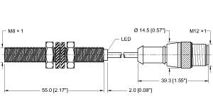 TURCK 4602192 / BI2-G08-AN6X-0.2-RS4T Inductive Sensors
