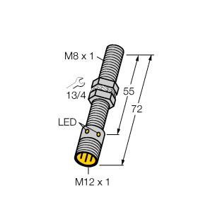 TURCK 46025 / BI2-G08-AP6X-H1341 Inductive Sensors
