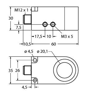 TURCK 14043 / BI20R-W30-DAN6X-H1141 Inductive Sensors
