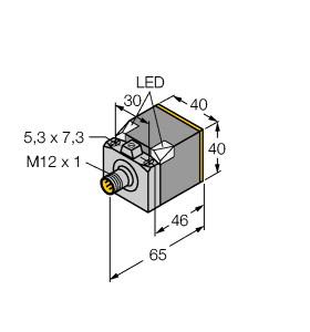 TURCK 1627286 / BI20U-CK40-AP6X2-H1141 W/BS2.0 Inductive Sensors
