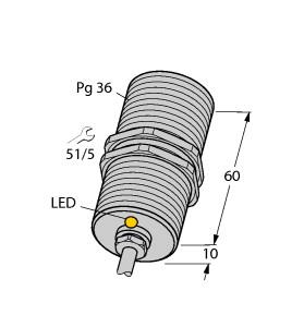TURCK 1564501 / BI25-G47-AP4X Inductive Sensors