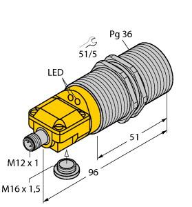 TURCK 1564892 / BI25-G47SR-VP4X2-H1141 Inductive Sensors