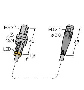TURCK 46020002 / BI2U-EG08-AP6X-2-PSG3 Inductive Sensors