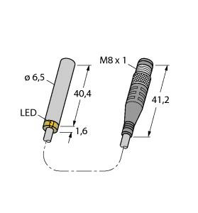 TURCK 4281190 / BI2U-EH6.5-AP6X-0.2-PSG3M Inductive Sensors